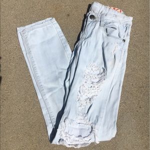 Very Cute Light Wash Ripped Jeans